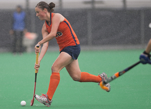 Syracuse midfielder Gillian Pinder is a member of the team's 