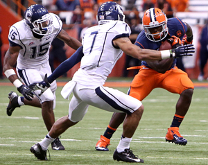 Ashton Broyld saw his first playing time in nearly a month on Friday in Syracuse's 40-10 win over Connecticut. The freshman running back finished with 58 yards on 11 carries.