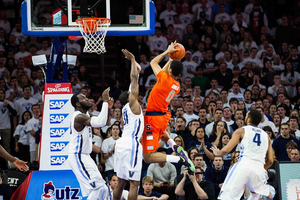 Michael Gbinije didn’t take long to prove his back was feeling just fine in SU's loss at Villanova, scoring 11 points in the first half before regressing in the second half.