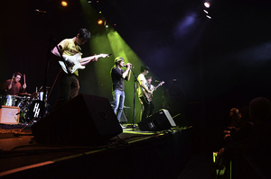 Harryhausen performs at the Westcott Theater for its first performance at a music venue. The group has released two original songs, “In the Morning” and “Cyclops” which can be listened to on ReverbNation.             