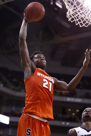 Tyler Roberson finished with 15 points on 7-of-12 shooting against Pittsburgh on Wednesday night.