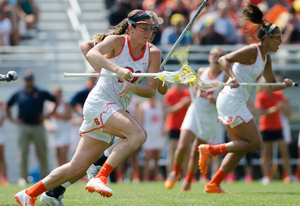 Kayla Treanor scored six goals for Syracuse on Saturday. She's leading the Orange with 18 goals, 12 assists and 30 points on the season. 