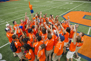 After training for about a week, 44 Orientation Leaders will be welcoming Syracuse University's incoming students and easing their transition to the university. 