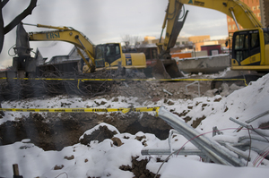 The Hoople building, which was located on the corner South Crouse and Waverly avenues, was demolished last year in preparation for the NVRC's construction.