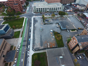 The National Veterans Resource Complex construction site as it appeared in fall 2017. 