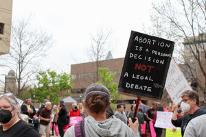 The protest was among demonstrations in cities such as Philadelphia, Albany and New York City on Tuesday.