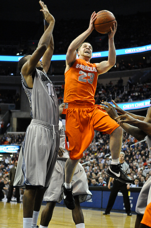 Eric Devendorf scored 20 points in Syracuse's 88-74 loss to Georgetown Jan. 14 at the Verizon Center.