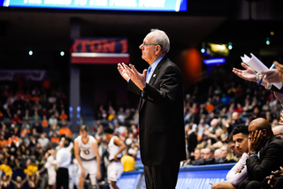 Syracuse head coach Jim Boeheim complained about fouls throughout the contest.